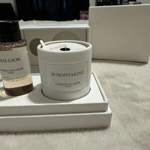 Dior 30 Montaigne White Candle and Soap Set